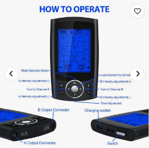 Title: ⭐ Dual-Channel Professional Digital TENS Unit & EMS Muscle Stimulator for Home Fitness & Recovery