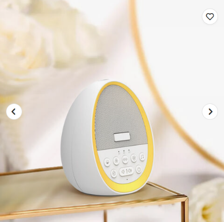 🌟 „Lumina Portable Wireless“ baltojo triukšmo aparatas — 29 HD raminantys garsai ir naktinė lemputė miego terapijai