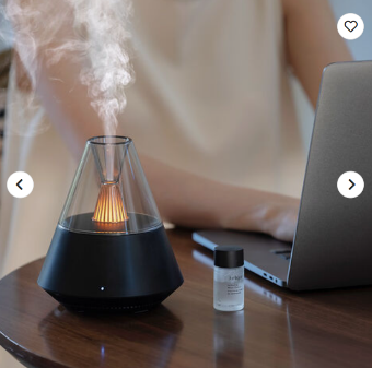 Pavadinimas: ⭐ Nešiojamas mini 150 ml USB aronų difuzorius ir eterinių aliejų oro drėkintuvas su liepsnos naktiniu apšvietimu ir nuotolinio valdymo pulteliu
