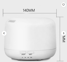 ⭐ Prabangus 500 ml ultragarsinis aromatų difuzorius ir oro drėkintuvas su 7 spalvų LED naktine lempa (nuotolinio valdymo pultas)