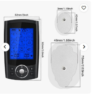 Title: ⭐ Dual-Channel Professional Digital TENS Unit & EMS Muscle Stimulator for Home Fitness & Recovery