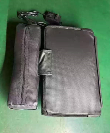 Lumina intelligent massage pillow in a compact, folded travel-friendly design