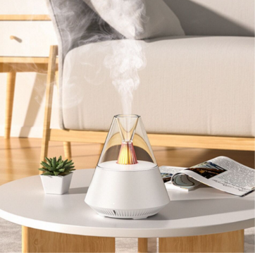 Pavadinimas: ⭐ Nešiojamas mini 150 ml USB aronų difuzorius ir eterinių aliejų oro drėkintuvas su liepsnos naktiniu apšvietimu ir nuotolinio valdymo pulteliu