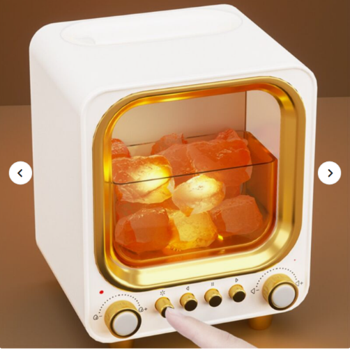 🌟 Retro kvapo akmens aromaterapijos drėkintuvas ir „Bluetooth“ miego garsiakalbis (F3 modelis)