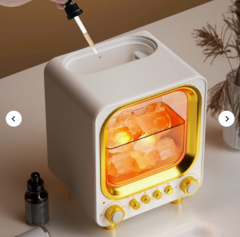 🌟 Retro kvapo akmens aromaterapijos drėkintuvas ir „Bluetooth“ miego garsiakalbis (F3 modelis)